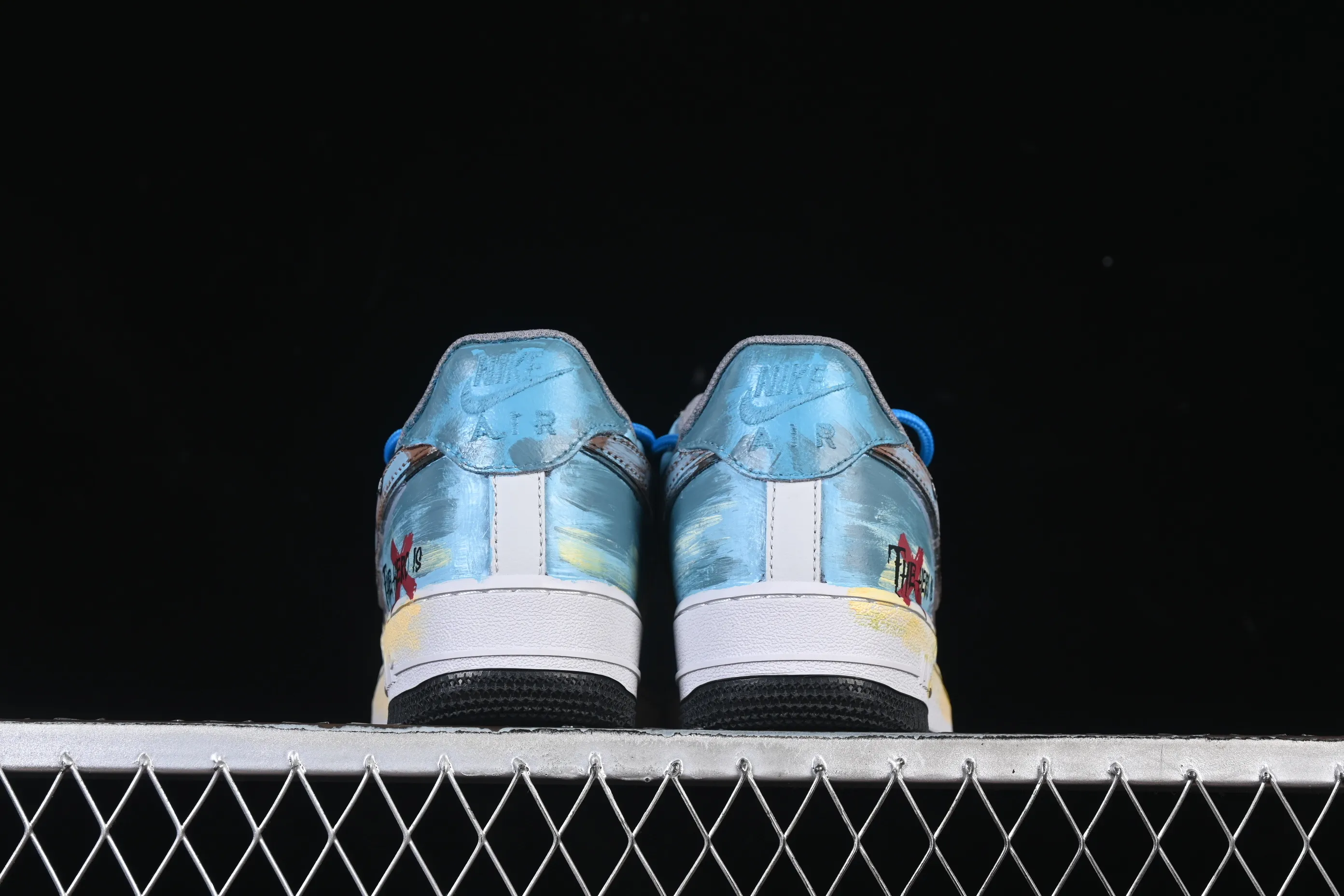 All categories Nk Air Force 1 Air Force series Nk Air Force 1 Low Air Force low-top Nike Air Force 1'07 Low "Mist Blue Hero" Hand-painted graffiti Mist Blue Hero Air Force 1 low-top casual sneakers ZG0088-228